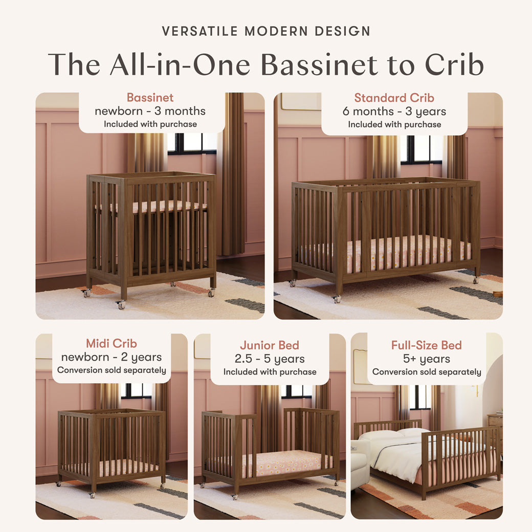 Xetch 9-in-1 Convertible Crib – Bassinet & Toddler Bed All-Stages Sleep Solution - Image 77