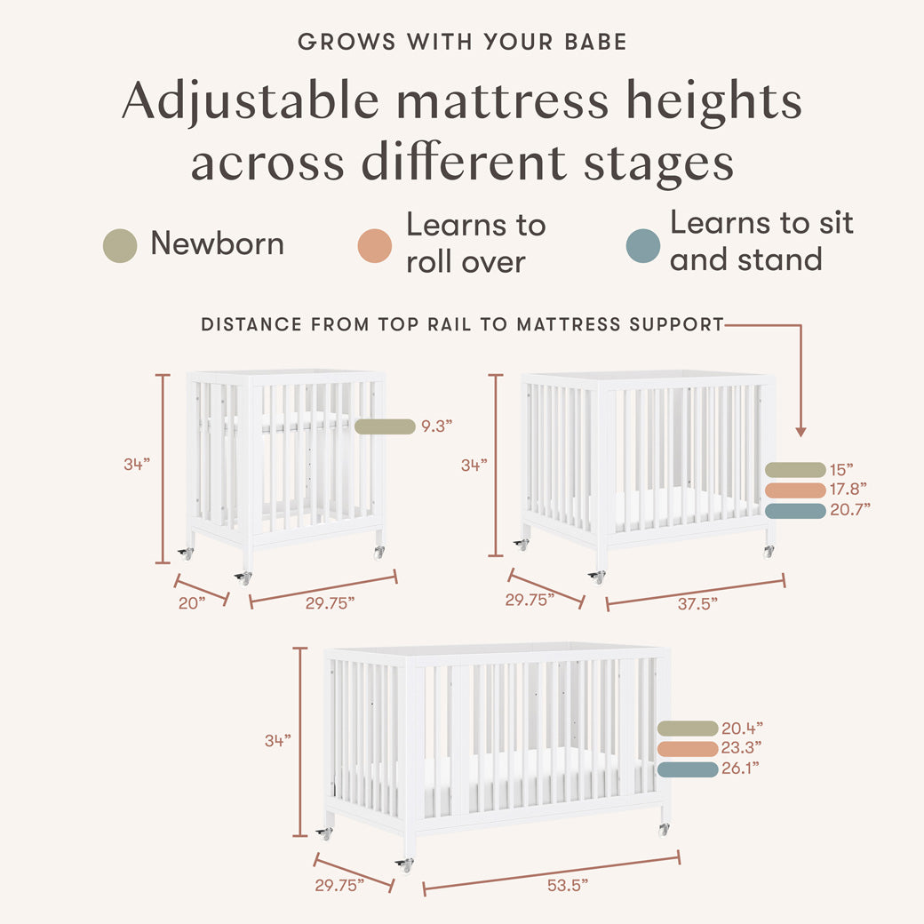 Xetch 9-in-1 Convertible Crib – Bassinet & Toddler Bed All-Stages Sleep Solution - Image 60