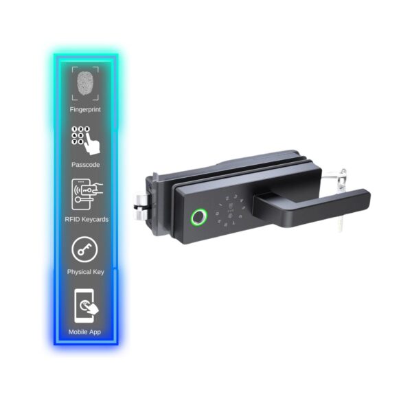 Meriya  Glass Swing Door Smart Lock - Image 4