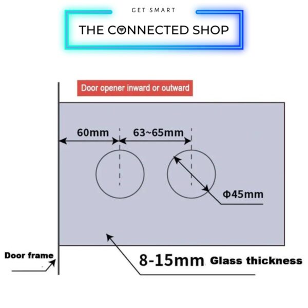 Meriya  Glass Swing Door Smart Lock - Image 7