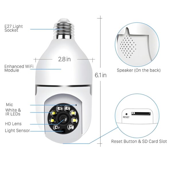 Meriya Smart Lightbulb Camera - Image 8